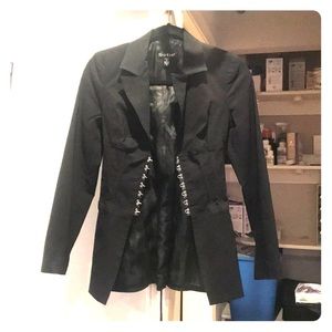 Sz 0 Bebe Corset Blazer